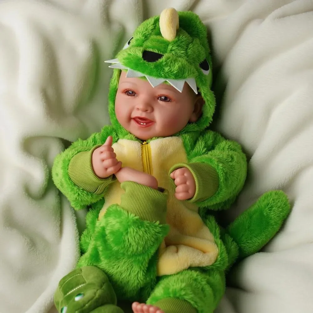 15inch Large Green Realistic Cute Soft Body Baby Doll With Accessories